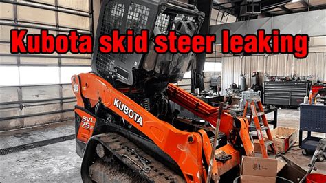 skid steer leaking hydraulic fluid|743 skid steer leak.